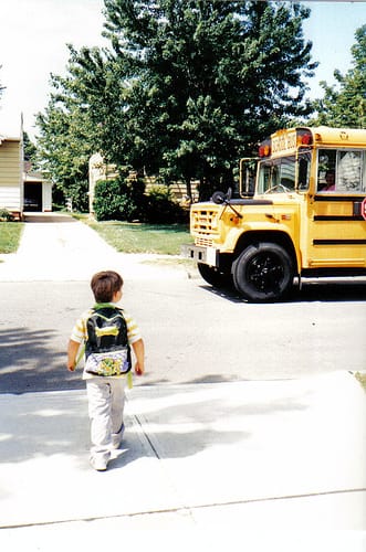 first day of school photo