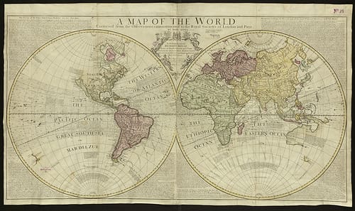 A map of the world