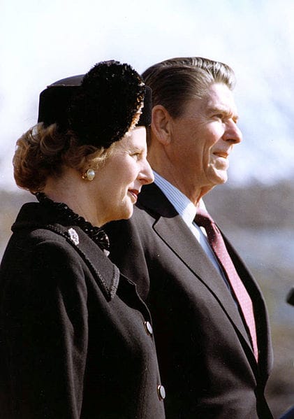 Margaret Thatcher and Ronald Reagan