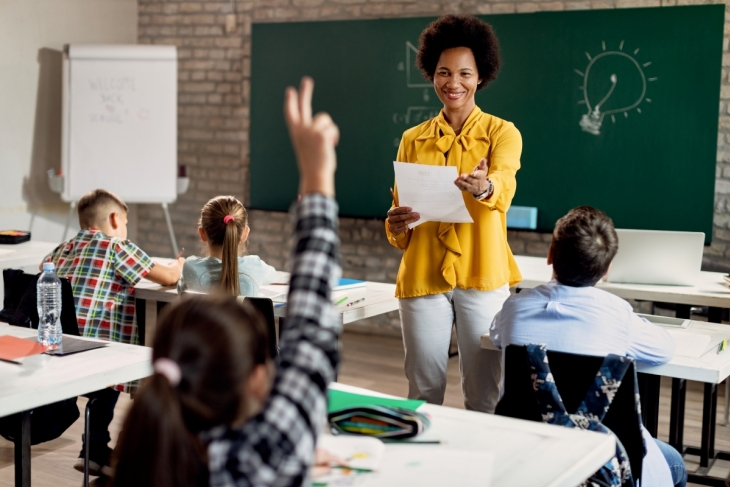 teacher in classroom